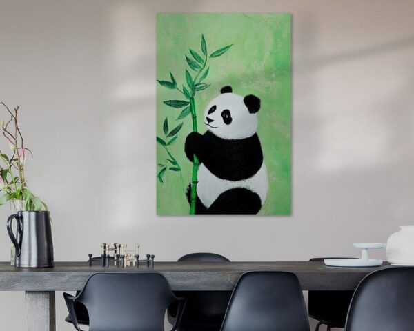 Niedlicher Panda mit Bambus