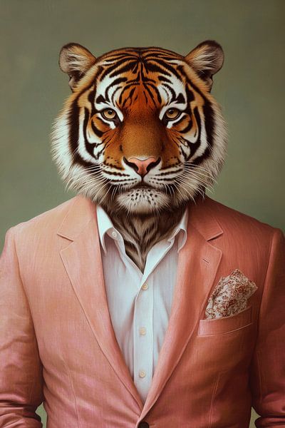 Der elegante Tiger im Anzug