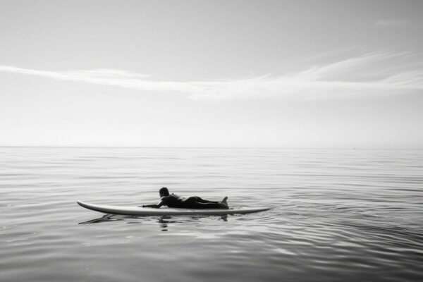 Einsame Stille auf dem Wasser