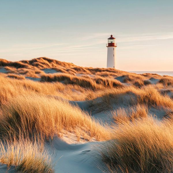 Leuchtturm im Sonnenuntergang