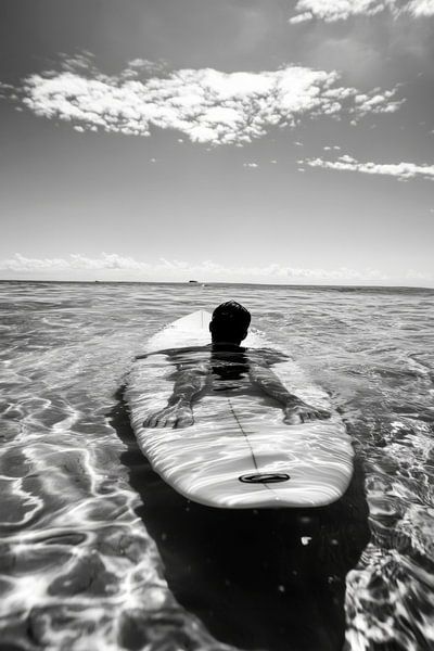 Surfen im ruhigen Wasser