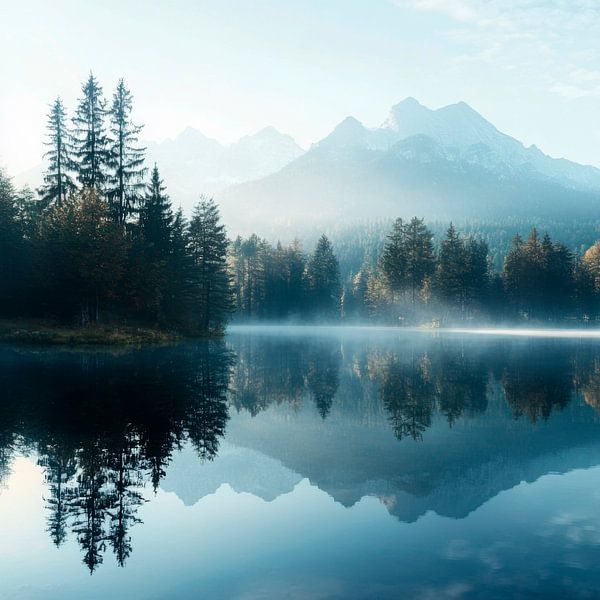 Bergsee morgens