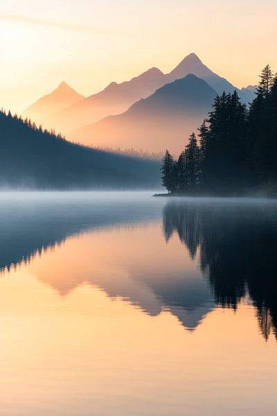 Bergsee Morgenstimmung