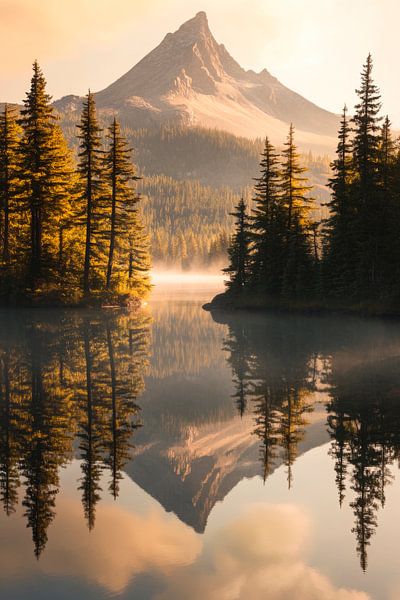 Bergspiegelung Natur