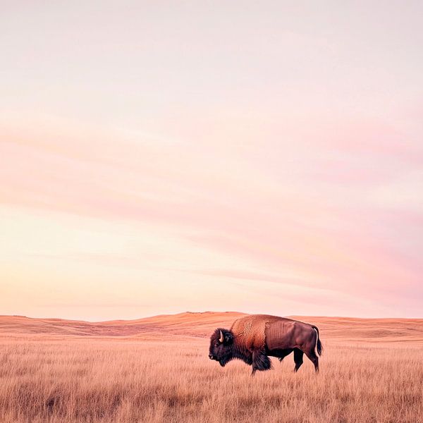 Bison in der Prärie