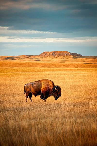 Bison in der Prärie