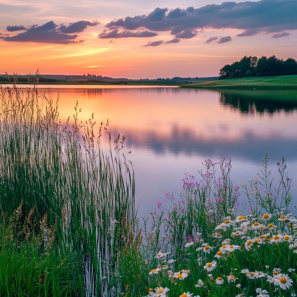 Blaue Stunde am Wasser