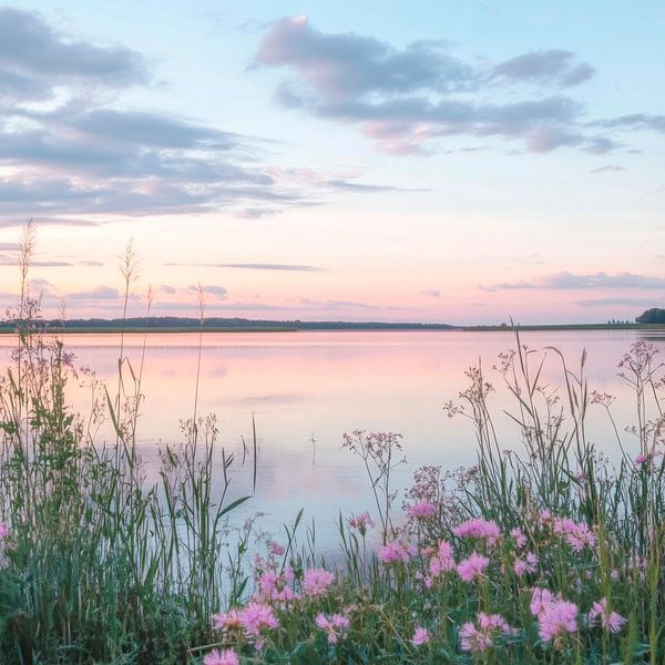 Blüten am See