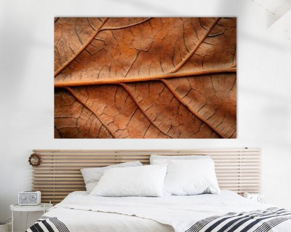 Braune Blatttextur