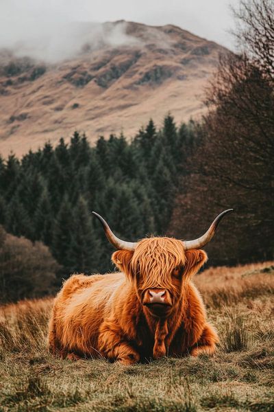 Highland Rind in der Natur