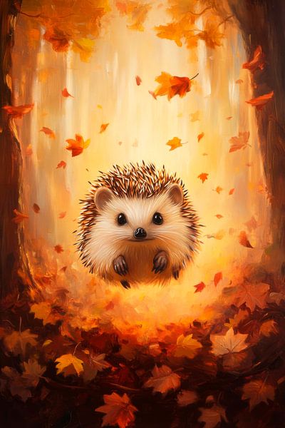 Igel im Herbst