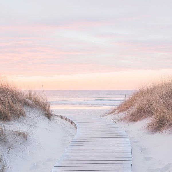 Strandweg Sonnenuntergang