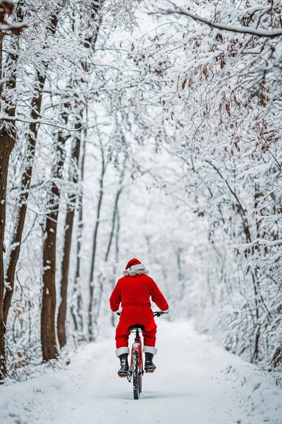 Weihnachtsmann Fahrrad