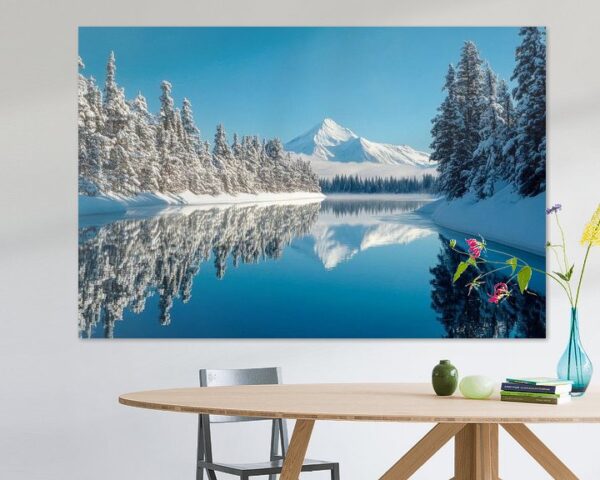 Winterlandschaft Reflektion