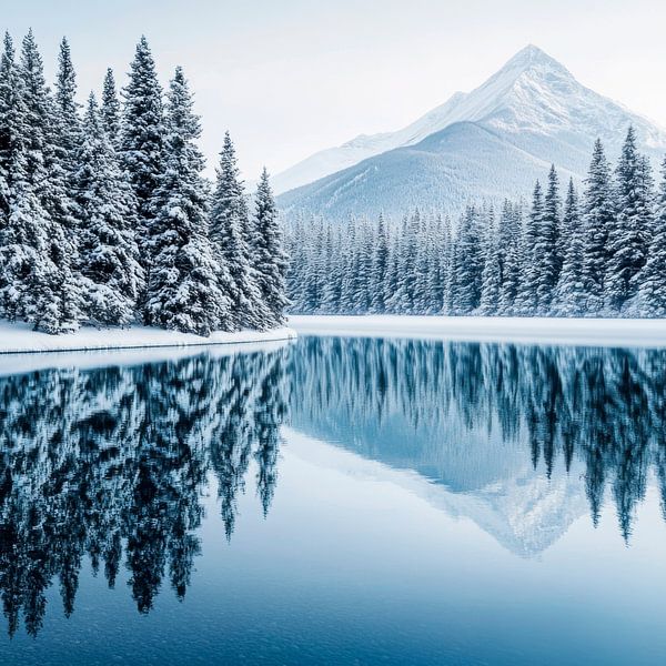 Winterlandschaft Reflexion