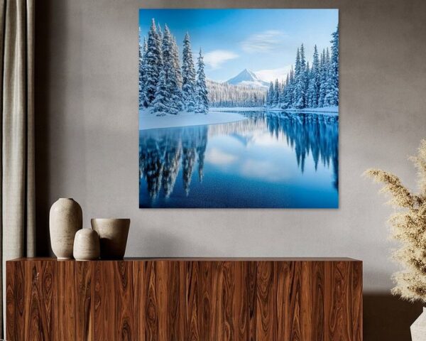 Winterlandschaft Spiegelung