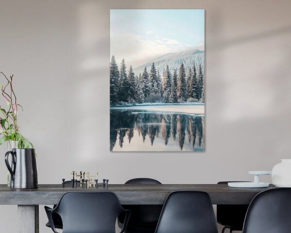 Winterlandschaft Spiegelung