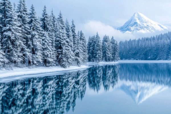 Winterliche Berglandschaft