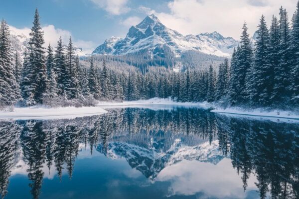 Winterliche Berglandschaft