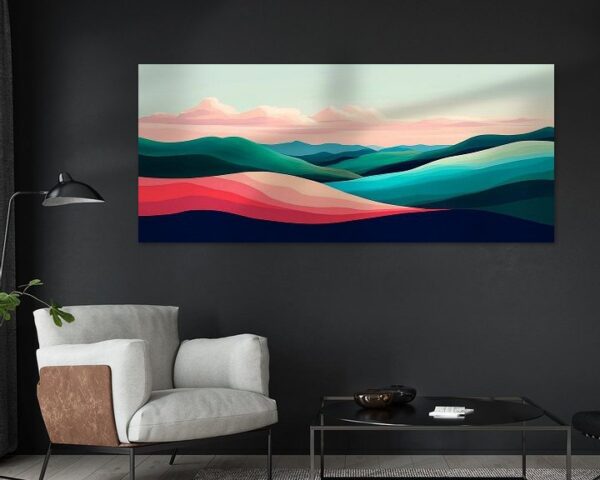 Abstrakte Landschaft mit sanften Farben