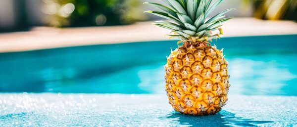 Ananas am Pool – Südliche Frische