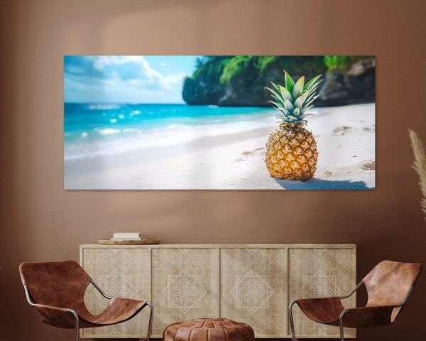 Ananas am Strand – Sommerliche Idylle