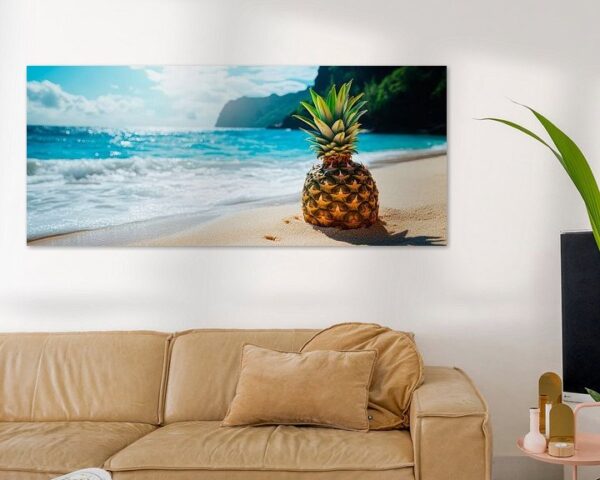 Ananas am Strand – Sommerliche Idylle