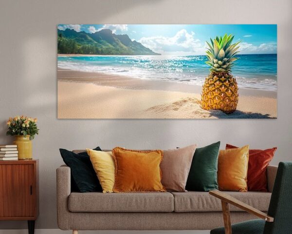 Ananas am Strand – Tropisches Paradies