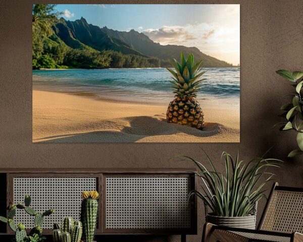 Ananas am Strand – Tropisches Paradies