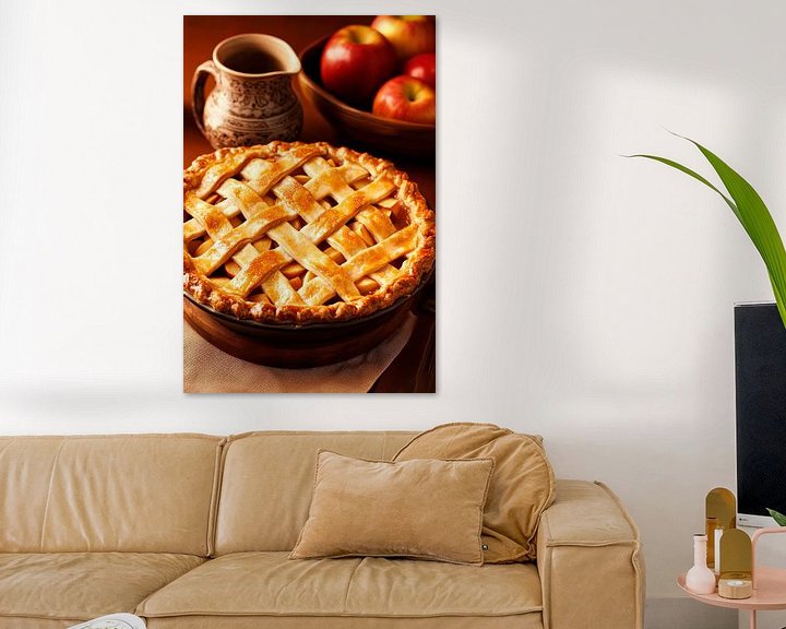 Apfelkuchen mit Gitterboden – Küchengenuss