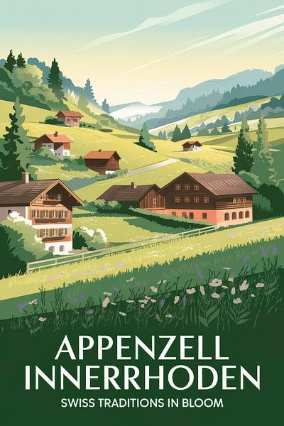 Appenzell Innerrhoden Vintage Travel Poster