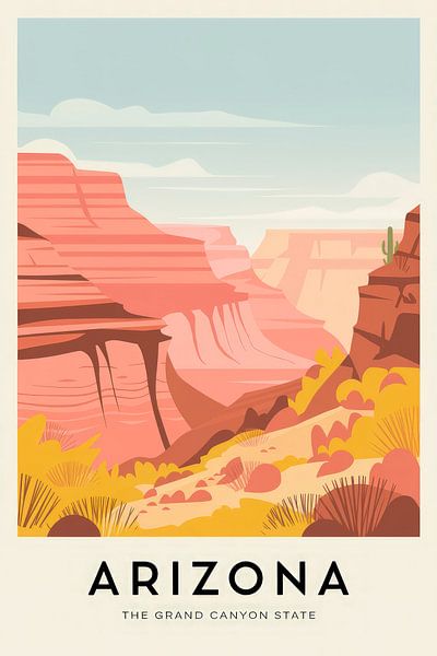 Arizona Vintage Travel Poster