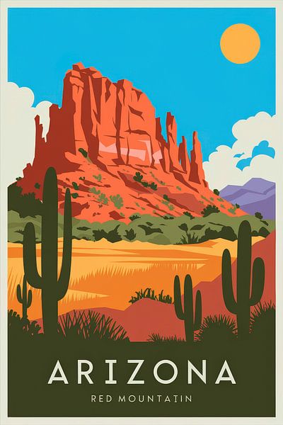 Arizona Vintage Travel Poster