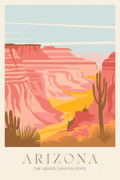 Arizona Vintage Travel Poster