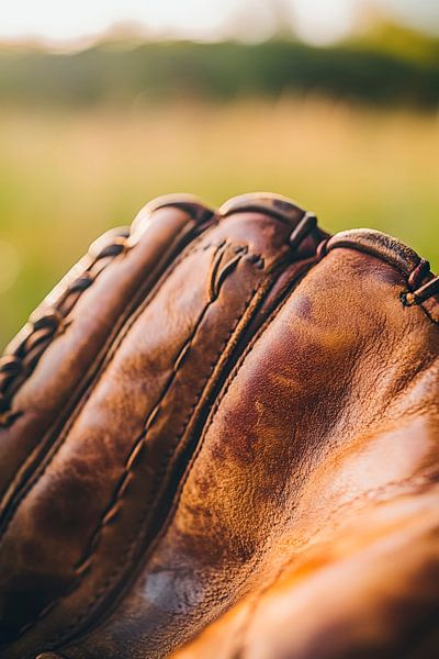 Baseball-Handschuh im Licht