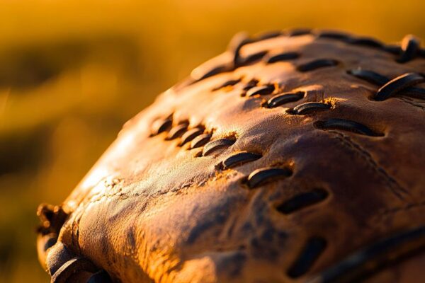 Baseballhandschuh im Licht