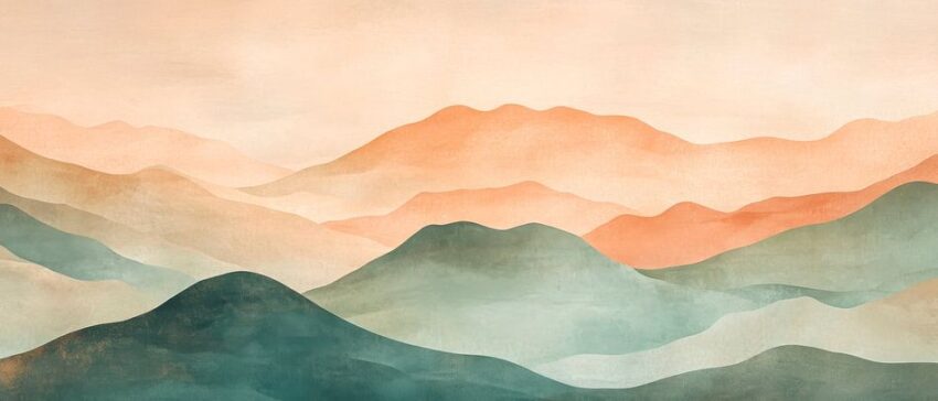 Berglandschaft Aquarell