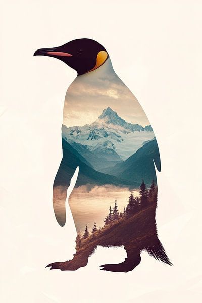 Berglandschaft im Pinguin