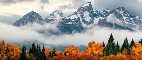 Berglandschaft mit Herbstfarben