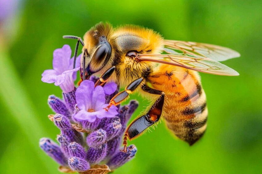 Biene auf Lavendel