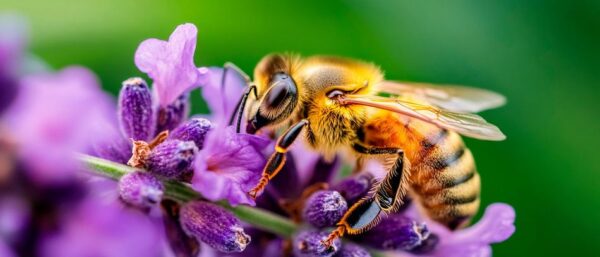 Biene auf Lavendel