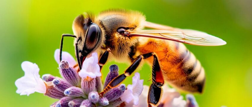 Bienen auf Blüten