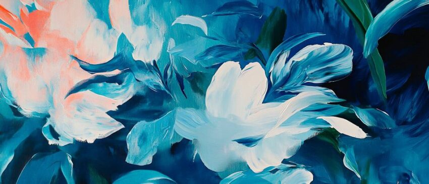 Blaue Blumenpracht