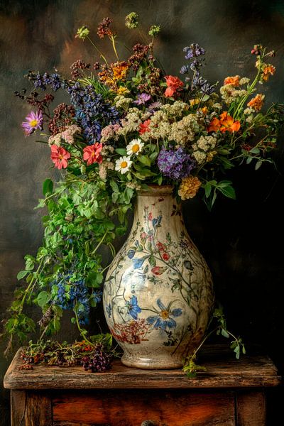 Blumenstrauß Vase