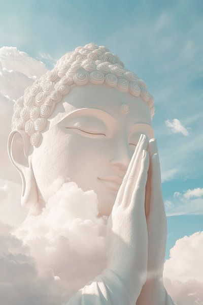 Buddha in Wolken – Meditative Präsenz