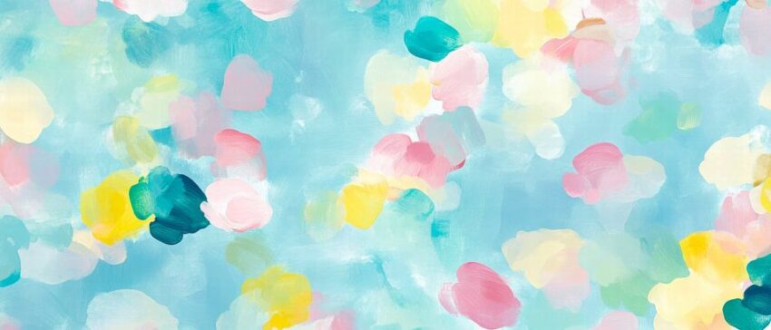 Bunte Aquarellmuster – Leichtigkeit spüren