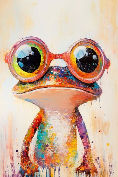 Bunte Augen, frohe Gedanken – Frosch