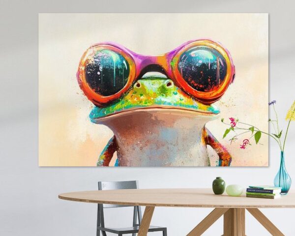 Bunte Augenblicke – Hipsterfrosch