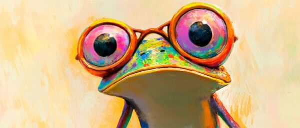 Bunte Blicke – Die kluge Froschbrille Farbenfrohe Augen –