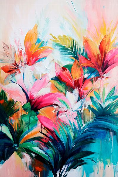 Bunte Blumenpracht – Aquarellkunst